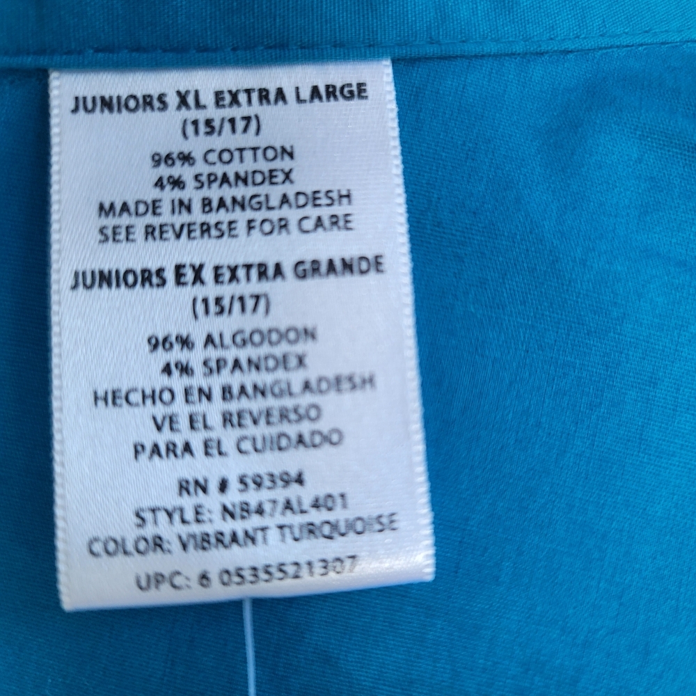 Stretch Cotton NWT Y2K XL Blue shirt 💙💙💙 - Picture 7 of 11